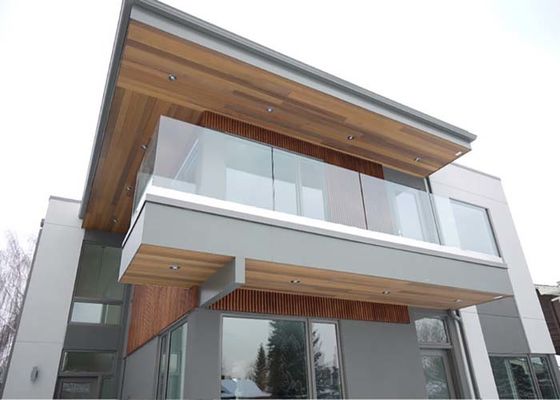 U-Profilstäbeunteres Aluminiumglasgeländer beschuht Form-Sicherheit für Balkon