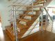 Balkon-Treppen-Balustraden-Edelstahl-Rohr-Geländer-Boden - angebracht