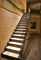 Einzelne Tragbalken-festes Holz-Treppe dauerhaft mit automatischem geführtem beleuchtendem hölzernem Schritt