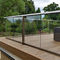 DIY installieren Metallbalkon-Geländer im Freien, U-Profilstäbeunteres Glasgeländer-Aluminium