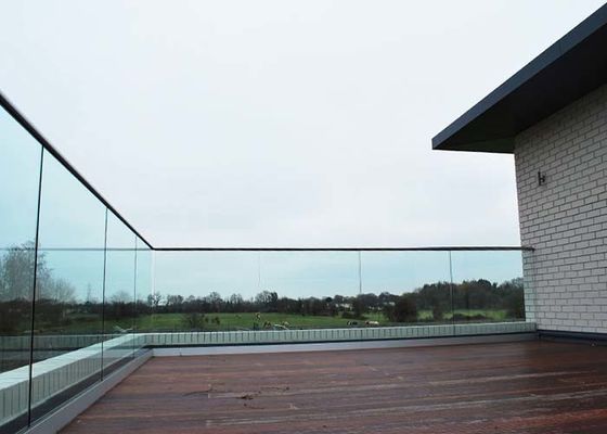 Portal-Aluminium- Glas- Balkon-Balustraden-feste Struktur Anti-Corresion für Deckings