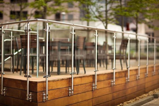 Einfacher DIY-Installations-Klarglas-Baluster-undurchsichtige Mattglas-Balustrade