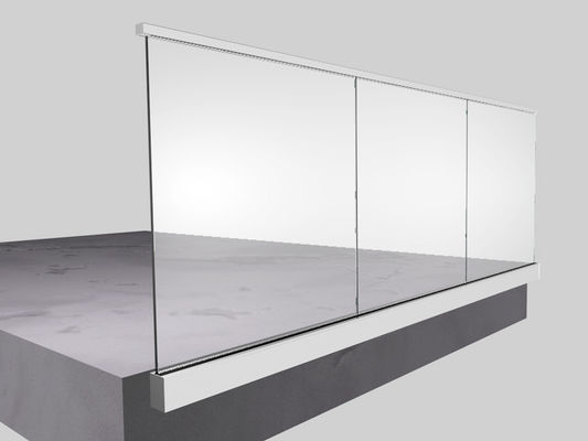 Hartes Aluminiumglasgeländer-Frameless Balustraden-Treppenhaus-langlebiges Gut für Terrasse