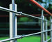 Horizontales Balkon-Metall Rod für Plattform-mit der Eisenbahn befördernden Berufsentwurf