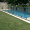 Swimmingpool-Zaun-Zapfen-Glasgeländer-Silber-strukturelles Glasgeländer