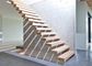 Haus-dekoratives gerader Flug-Treppenhaus-Pulver-überzogener hölzerner Oberflächenschritt