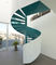 Moderne kundenspezifische Treppe fabrizierte Wendeltreppe gesprühte Feuerfestigkeits-Treppe vor