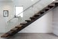 Pulver beschichteter Stahlkonstruktions-Treppenhaus-Quadrat-Mitte Stinger 5 Jahre Garantie-
